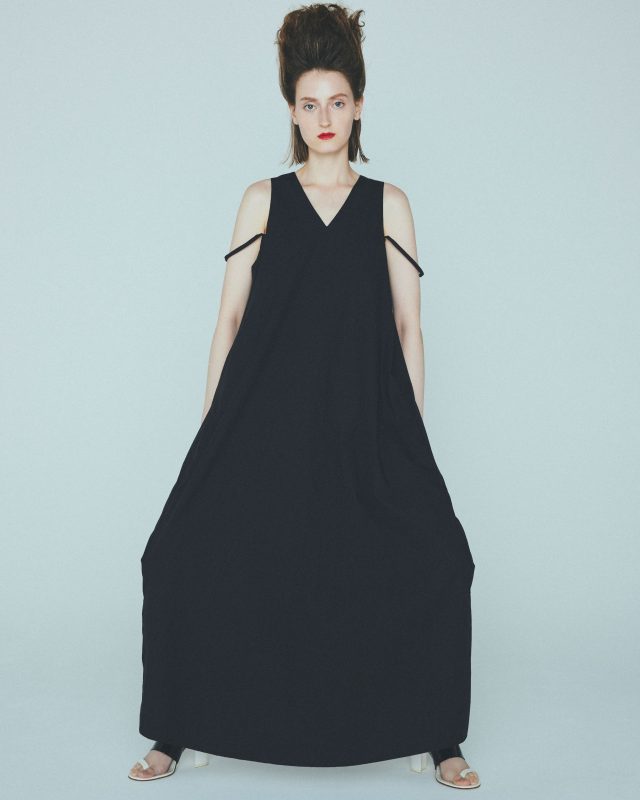 <h6>Cotton silk typewriter Dress_black_DRESS 117</h6>
